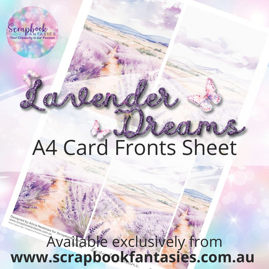 Lavender Dreams A4 Card Fronts Sheet  - Lavender Farm 532442