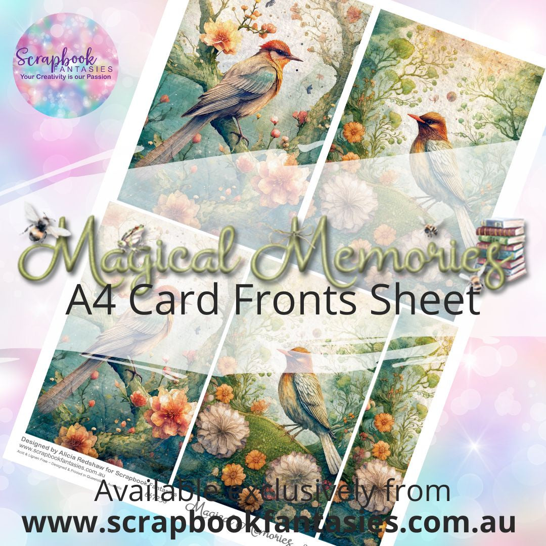 Magical Memories A4 Card Fronts Sheet  - Birds 1 667238