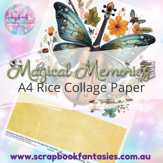 Magical Memories A4 Rice Collage Paper - Musical Butterfly 4 667249