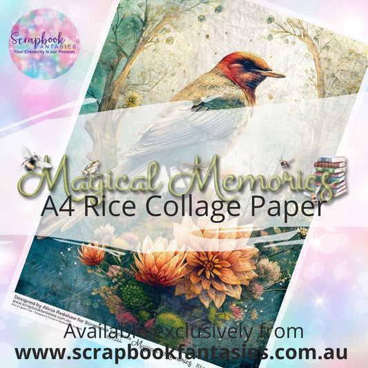 Magical Memories A4 Rice Collage Paper - Bird 3 667244