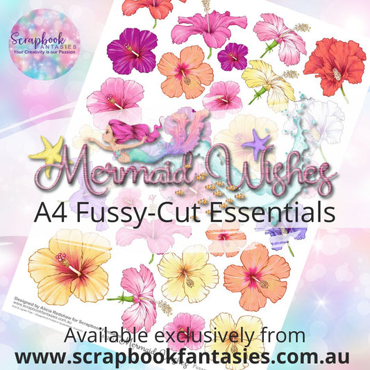 Mermaid Wishes A4 Colour Fussy-Cut Essentials - Hibiscus 692211