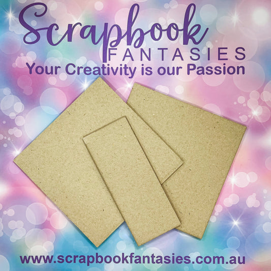 Mini-Book Cover Set - 5"x5" + 2" spine (3 pieces) High-quality 1.8mm Chipboard 16425