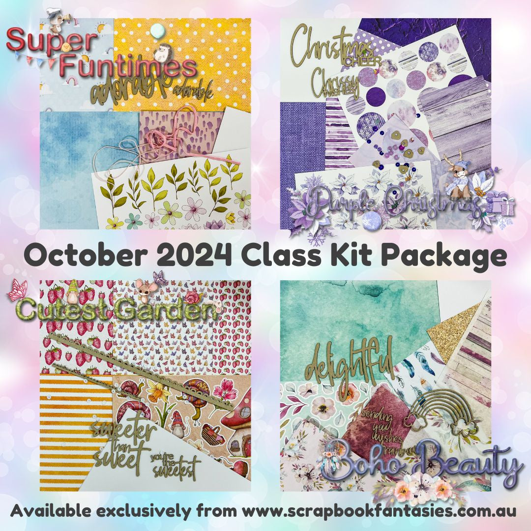 Class Kits Package for Live Classes October 2024 with Alicia Redshaw (Weeks 41, 42, 43 & 44)