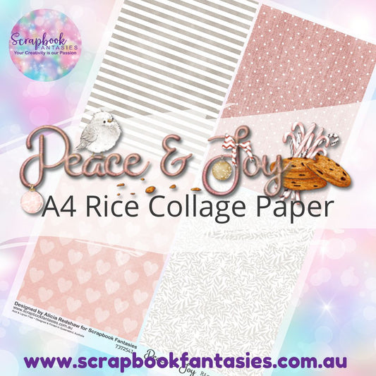 Peace & Joy A4 Rice Collage Paper - Pattern Quarters 2 7372541