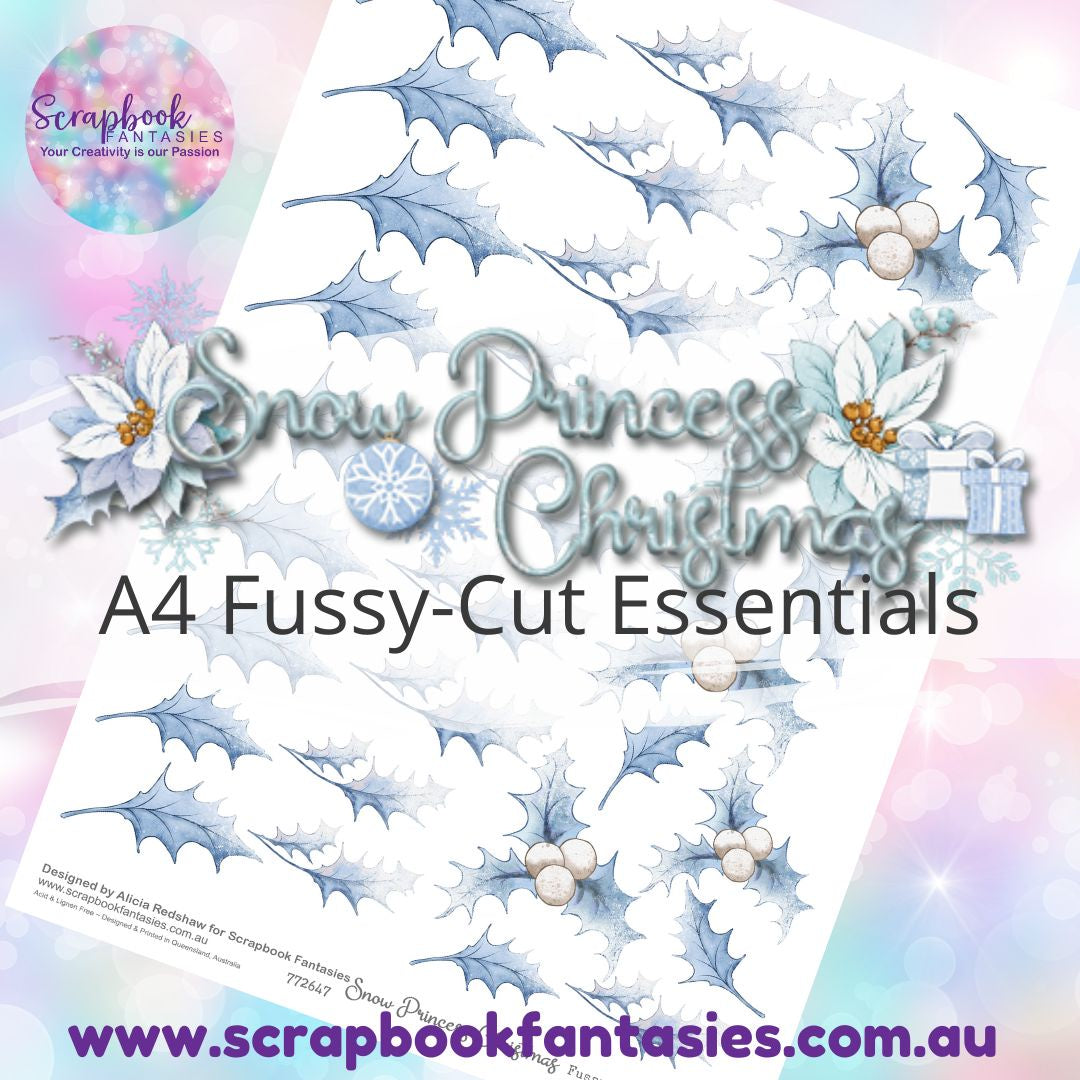 Snow Princess Christmas A4 Colour Fussy-Cut Essentials - Holly 2 772647