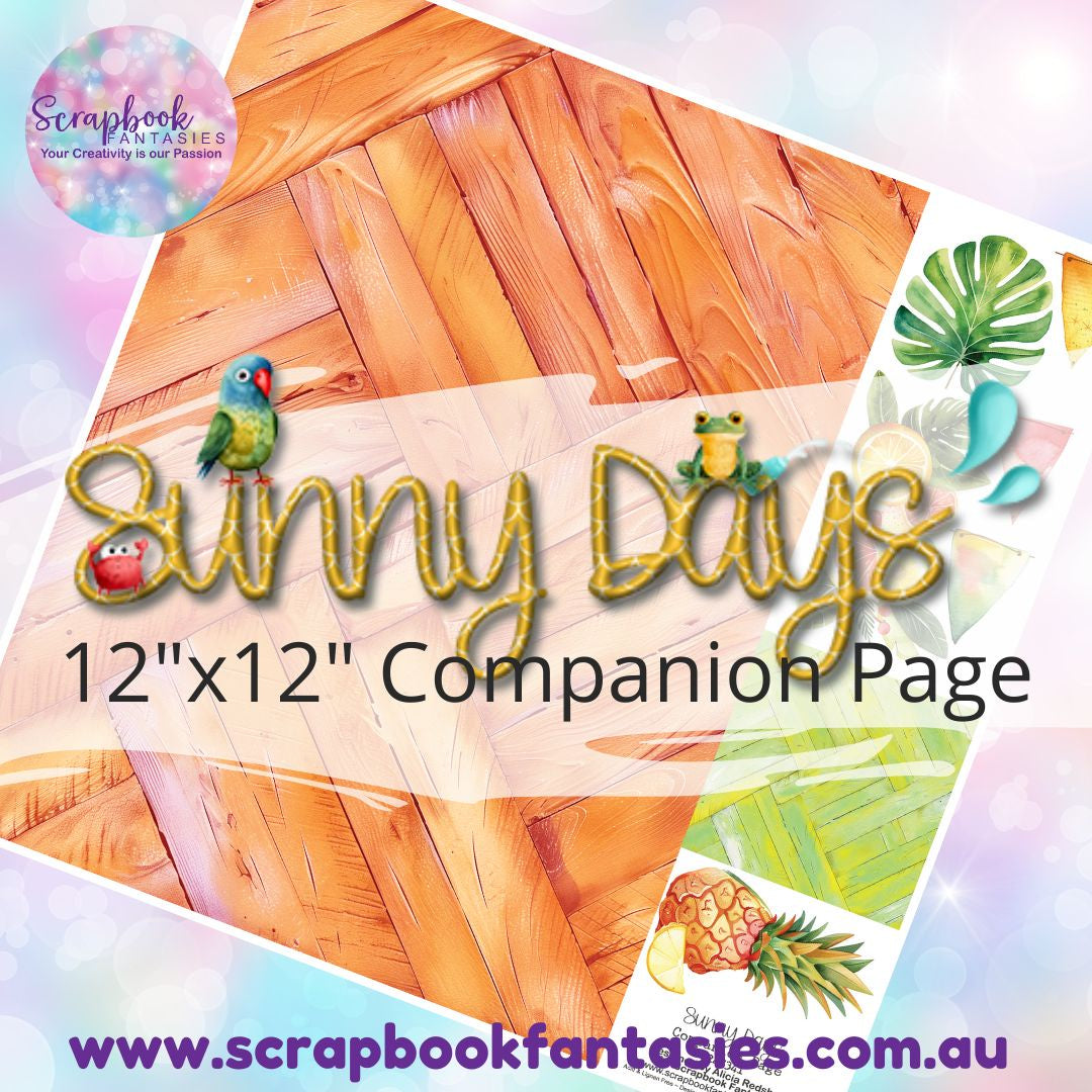 Sunny Days 12"x12" Single-sided Companion Page - Sunshine Timber 247341