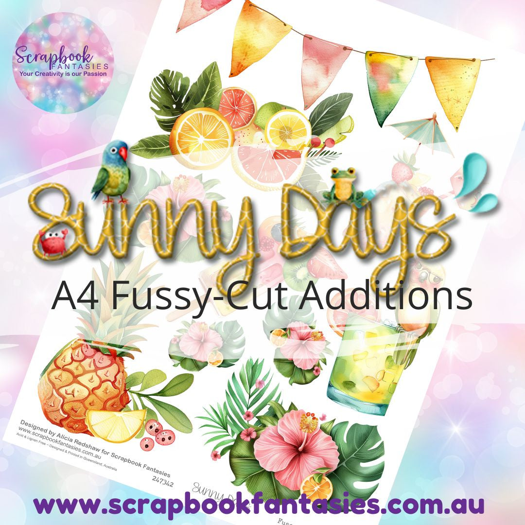 Sunny Days A4 Colour Fussy-Cut Additions  - Tropical 247342