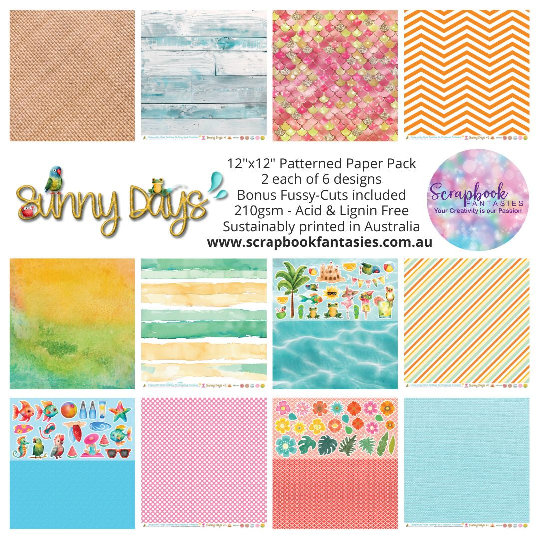 Sunny Days 12x12 Double-Sided Patterned Paper Pack - 247300