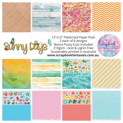 Sunny Days 12x12 Double-Sided Patterned Paper Pack - 247300