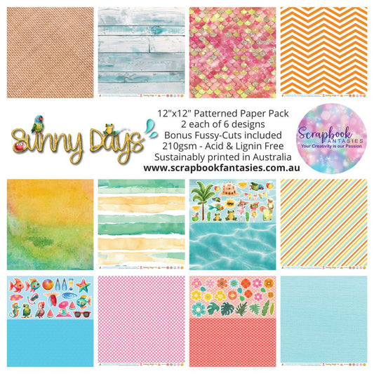 Sunny Days 12x12 Double-Sided Patterned Paper Pack - 247300