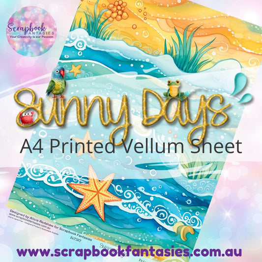 Sunny Days A4 Printed Vellum Sheet - Under the Sea 247327