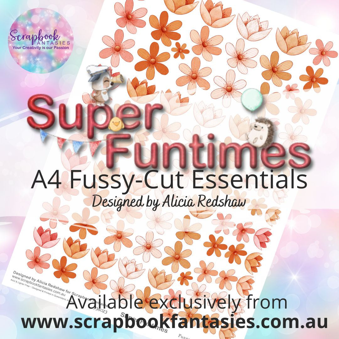 Super Funtimes A4 Colour Fussy-Cut Essentials - Flowers 7 738023