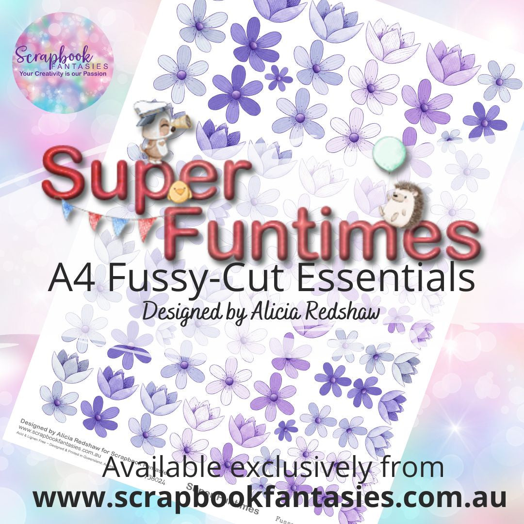 Super Funtimes A4 Colour Fussy-Cut Essentials - Flowers 8 738024