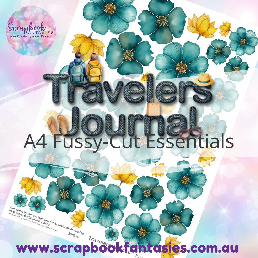 Travelers Journal A4 Colour Fussy-Cut Essentials - Floral Set 3 Flowers 388556