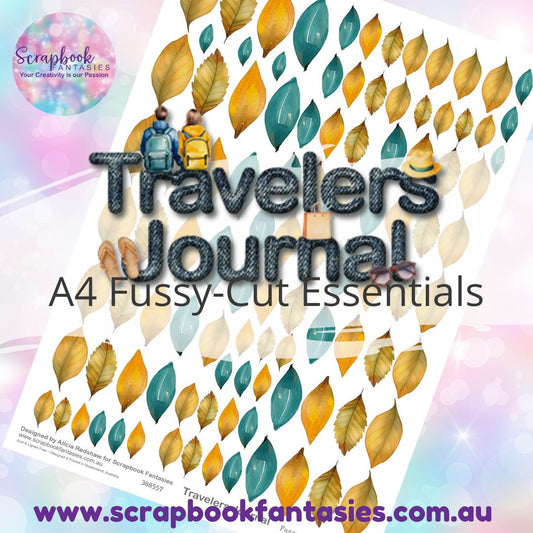 Travelers Journal A4 Colour Fussy-Cut Essentials - Floral Set 3 Leaves 388557