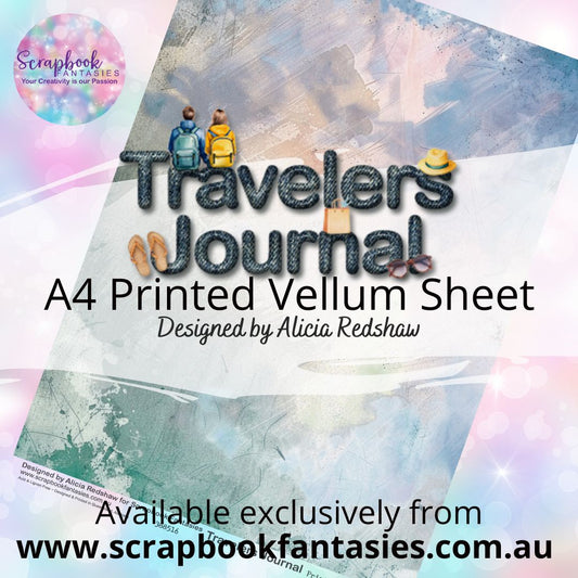 Travelers Journal A4 Printed Vellum Sheet - Abstract Pattern 388516