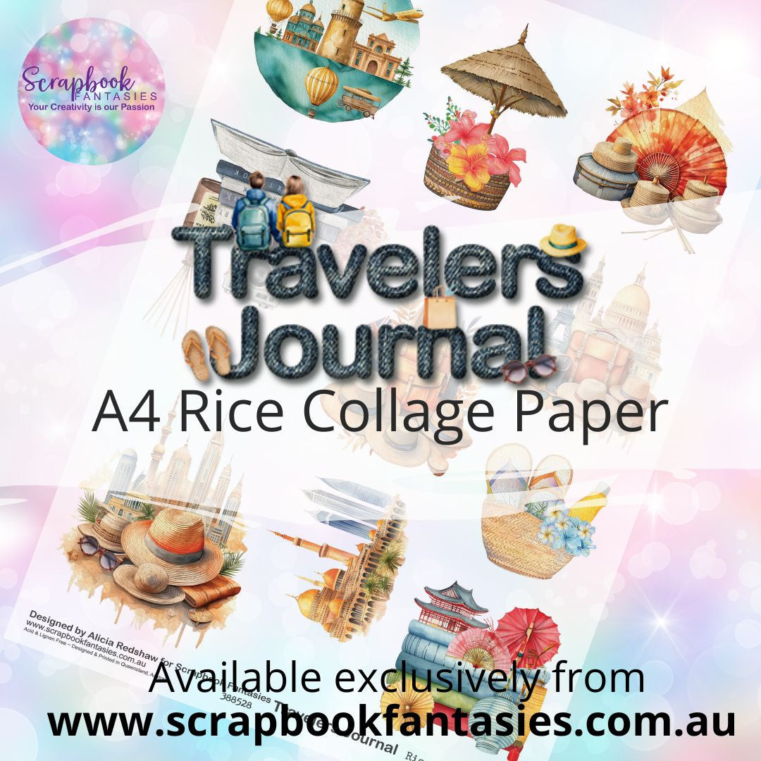 Travelers Journal A4 Rice Collage Paper - Scenes 2 388528