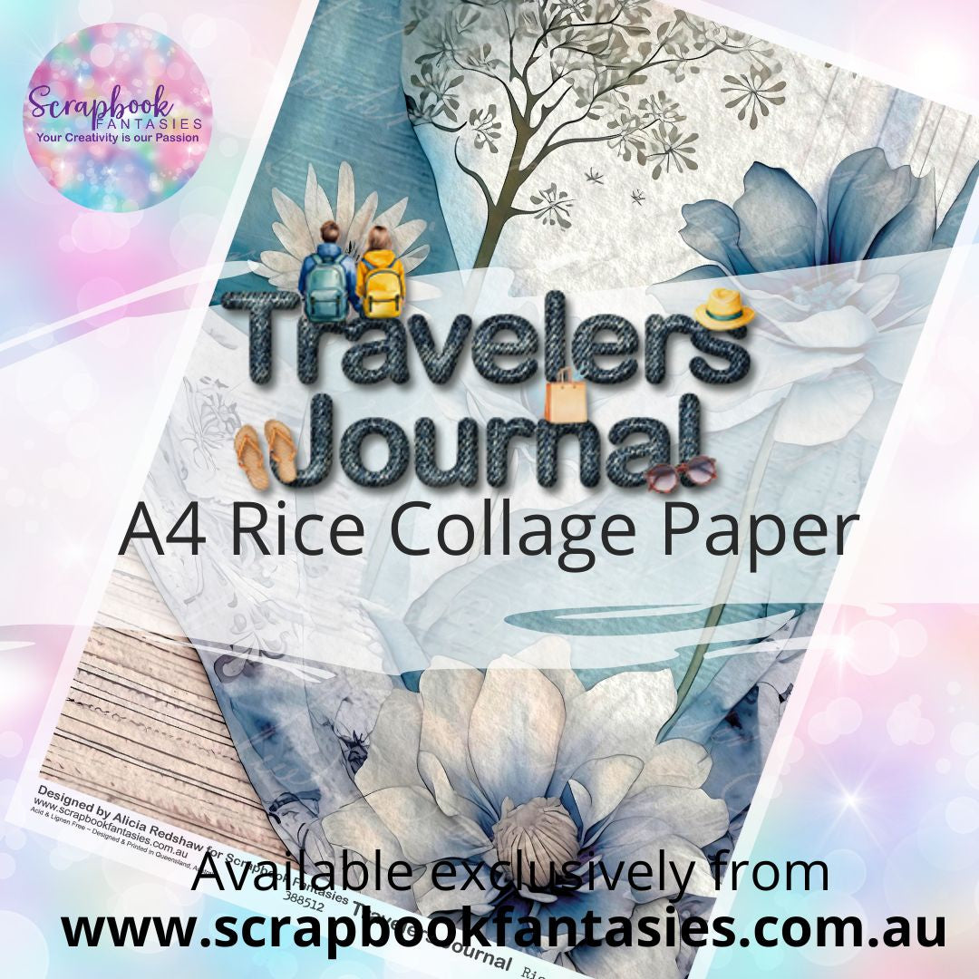 Travelers Journal A4 Rice Collage Paper - Travelers Collage 1 388512