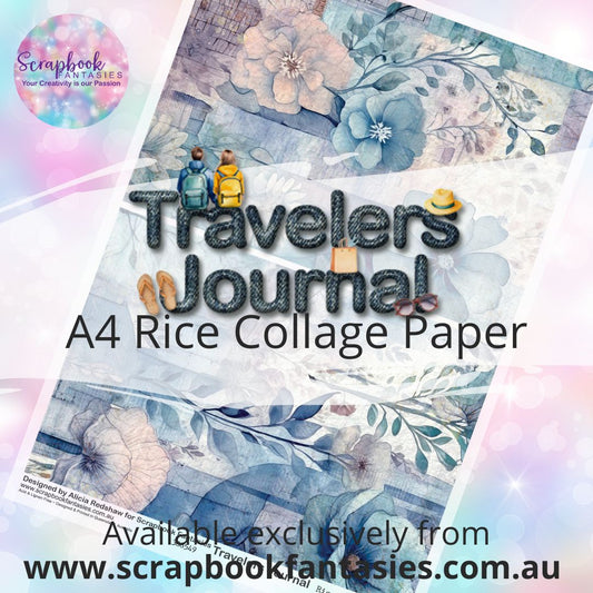 Travelers Journal A4 Rice Collage Paper - Travelers Collage Pair 2 388549