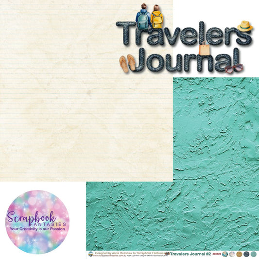 Travelers Journal 12x12 Double-Sided Patterned Paper 2 - 388502