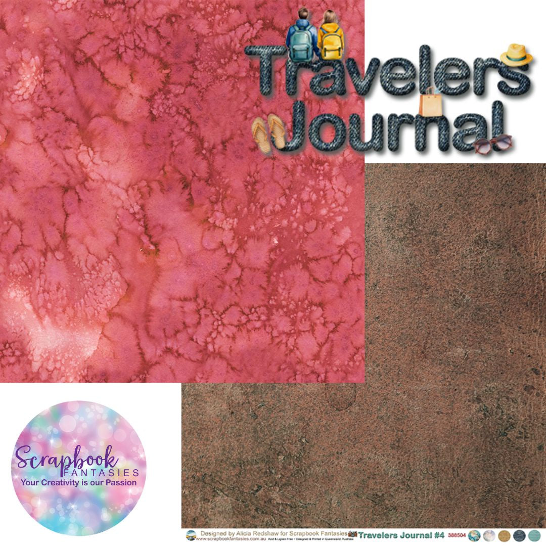 Travelers Journal 12x12 Double-Sided Patterned Paper 4 - 388504