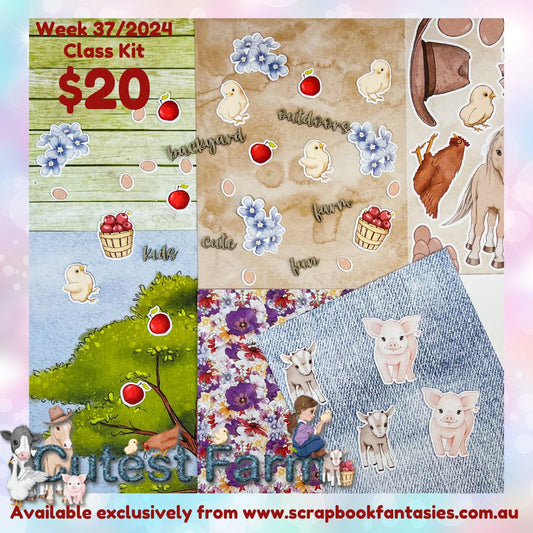 Class Kit for Live Classes Week 37/2024 with Alicia Redshaw (Monday 9 September) - Cutest Farm Collection