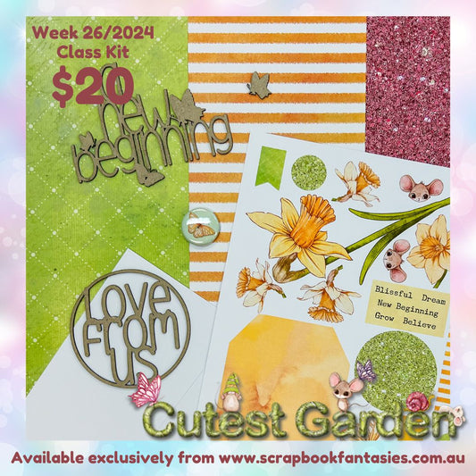 Class Kit for Live Classes Week 26/2024 with Alicia Redshaw (Monday 24 June) - Cutest Garden Collection