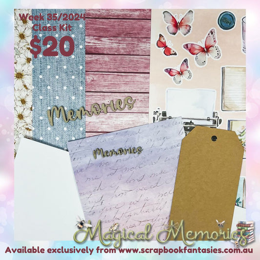 Class Kit for Live Classes Week 35/2024 with Alicia Redshaw (Monday 26 August) - Magical Memories Collection