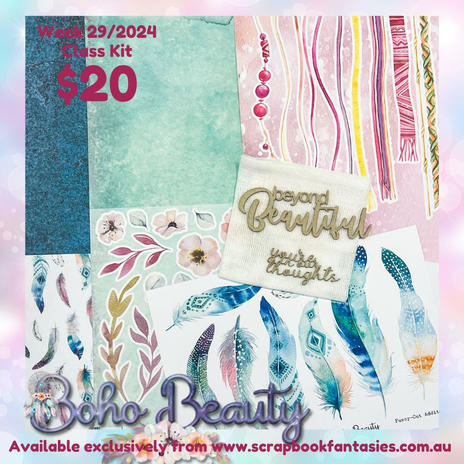 Class Kit for Live Classes Week 29/2024 with Alicia Redshaw (Monday 15 July) - Boho Beauty Collection