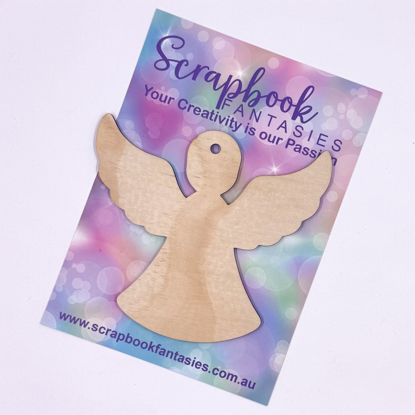 Ready-to-Decorate Wooden Shape - Angel 4.5"x4" 20391