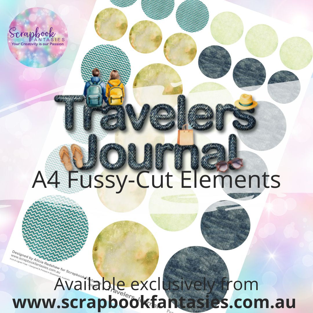 Travelers Journal A4 Colour Fussy-Cut Elements - Circles 1 388543