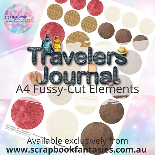 Travelers Journal A4 Colour Fussy-Cut Elements - Circles 3 388545