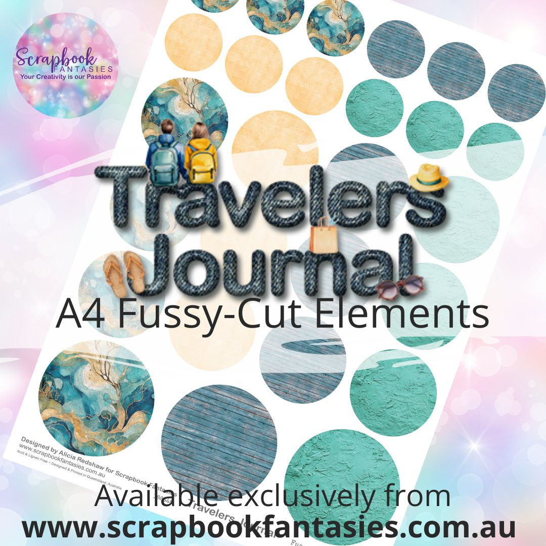 Travelers Journal A4 Colour Fussy-Cut Elements - Circles 4 388546