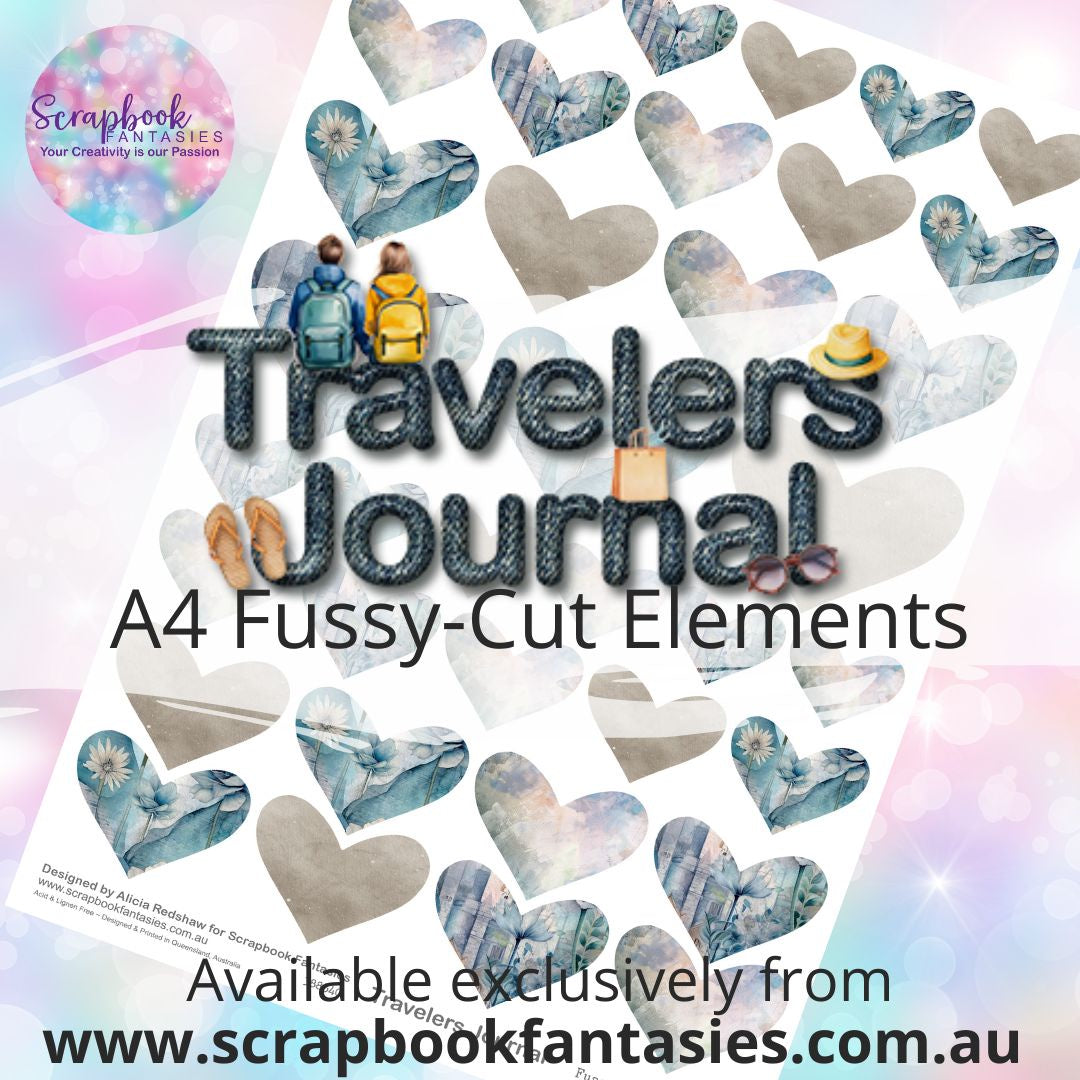 Travelers Journal A4 Colour Fussy-Cut Elements - Hearts 2 388540