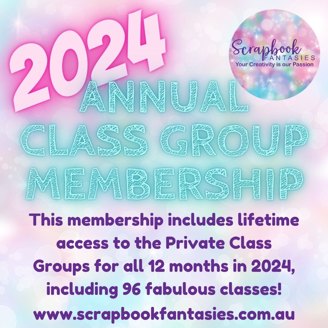 Annual Class Group Membership - 2024 (96 classes - 48 scrapbooking and 48 cardmaking)