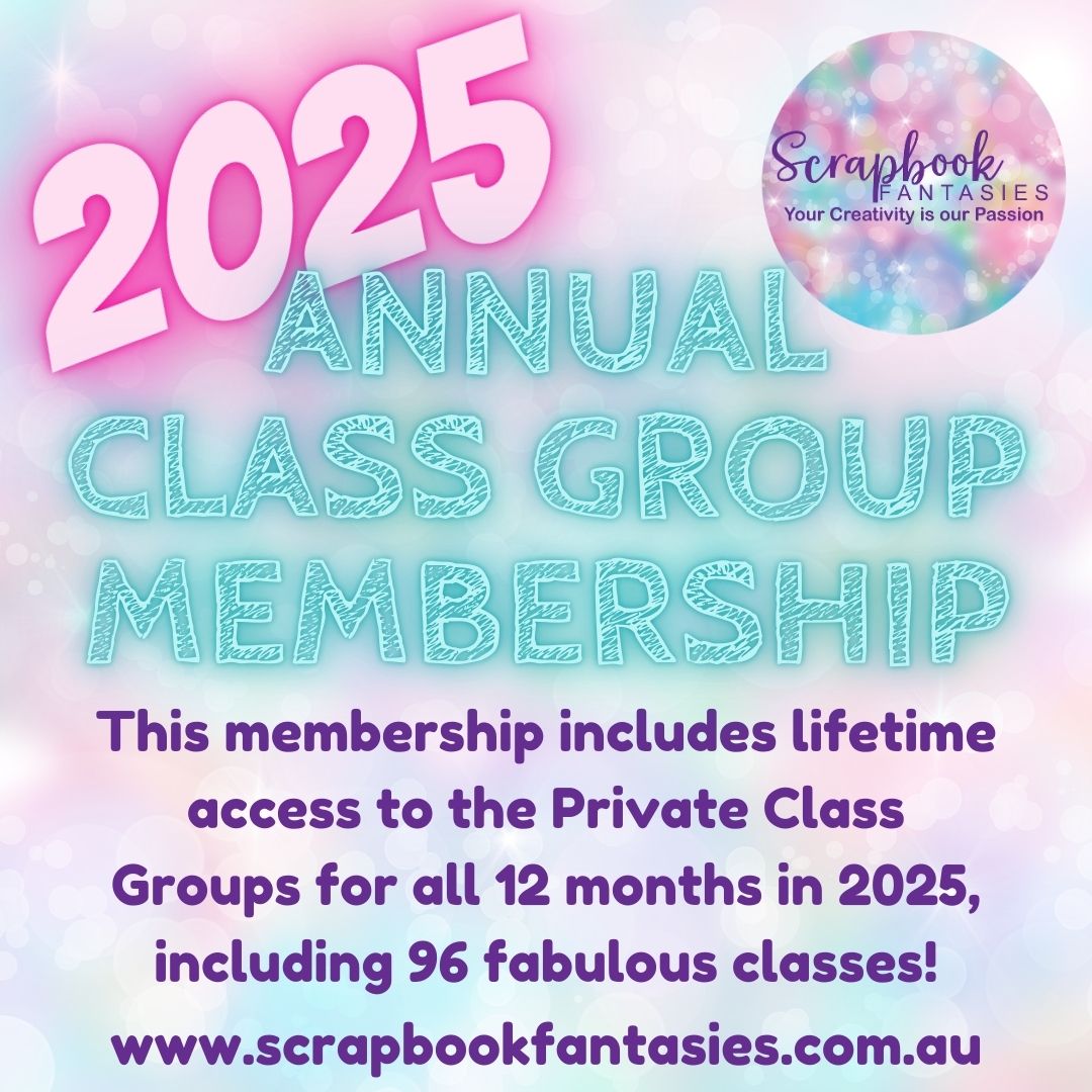 Annual Class Groups Membership - 2025 (96 classes - 48 scrapbooking and 48 cardmaking)