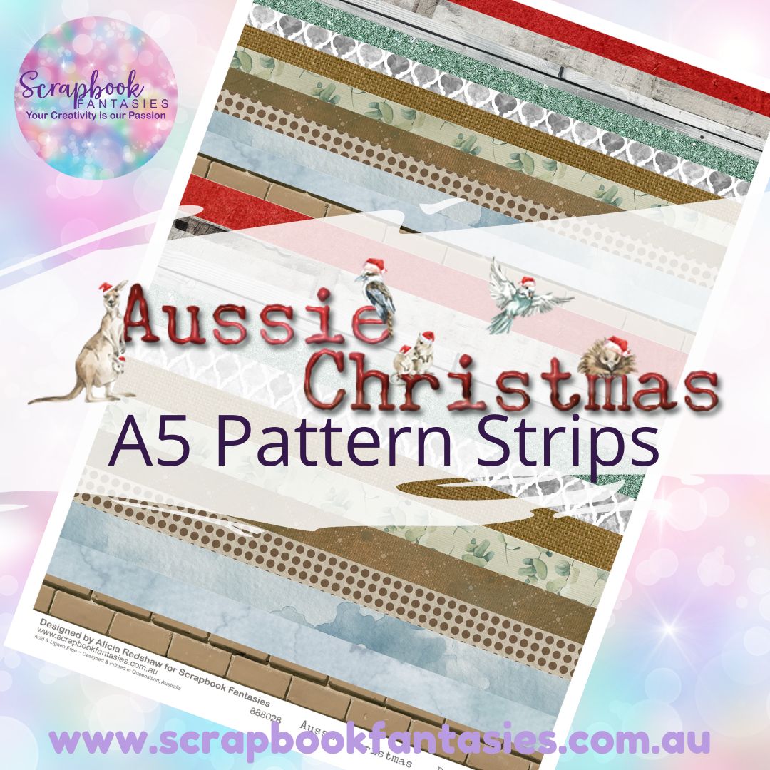 Aussie Christmas A5 Colour Pattern Strips 888028