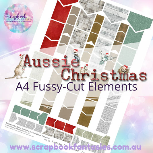 Aussie Christms A4 Colour Fussy-Cut Elements - Flags & Banners 888038