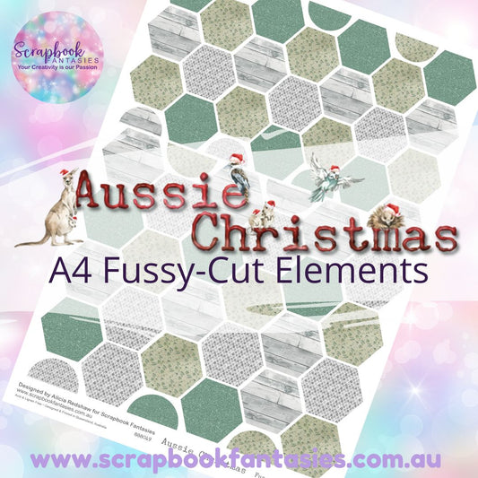 Aussie Christmas A4 Colour Fussy-Cut Elements - Hexagons 2 888049