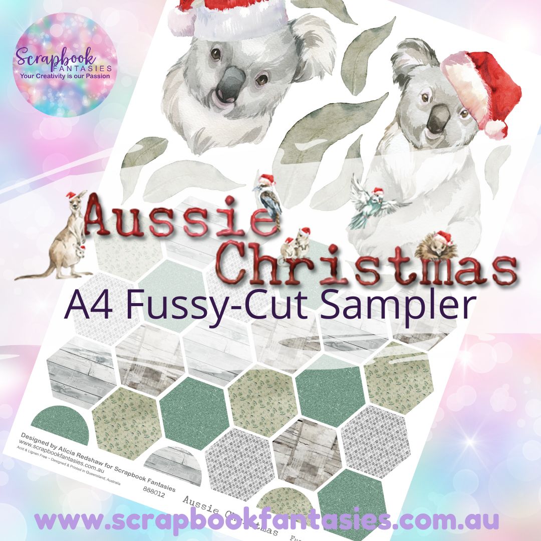 Aussie Christmas A4 Colour Fussy-Cut Sampler 1 888012