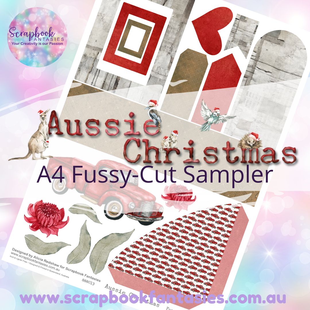Aussie Christmas A4 Colour Fussy-Cut Sampler 2 888013