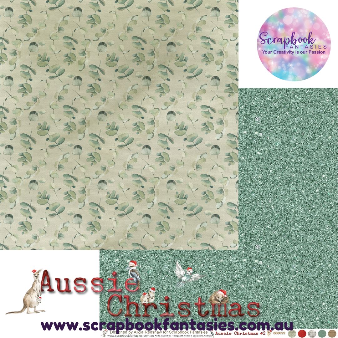 Aussie Christmas 12x12 Double-Sided Patterned Paper 2 - 888022
