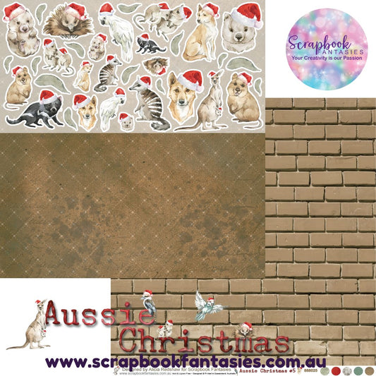 Aussie Christmas 12x12 Double-Sided Patterned Paper 5 - 888025