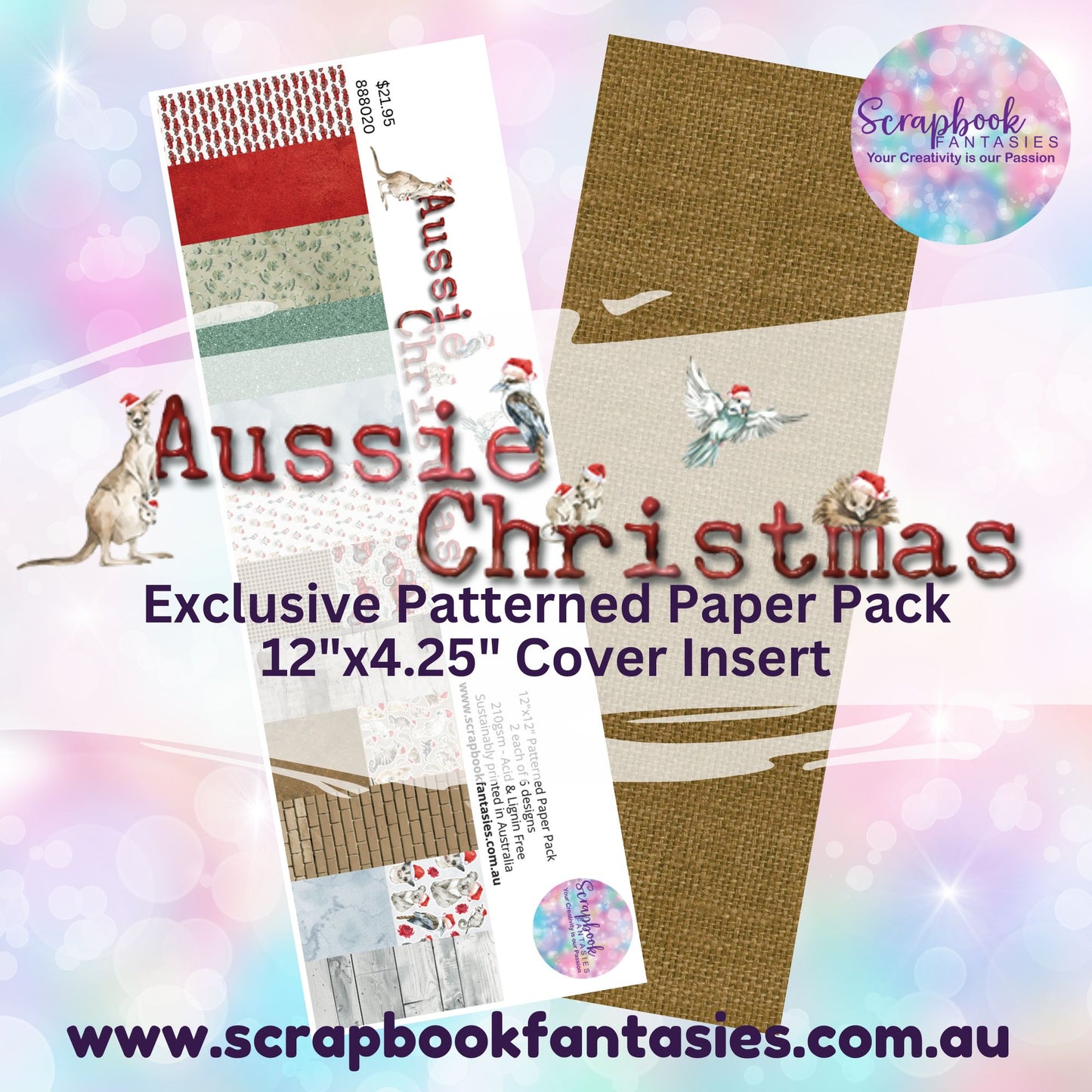 Aussie Christmas 12x12 Double-Sided Patterned Paper Pack - 888020