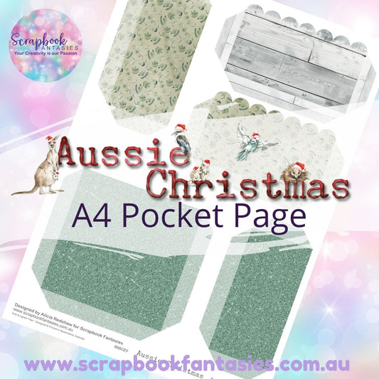 Aussie Christmas A4 Colour Pocket Page - Rectangles & Square 1 888029