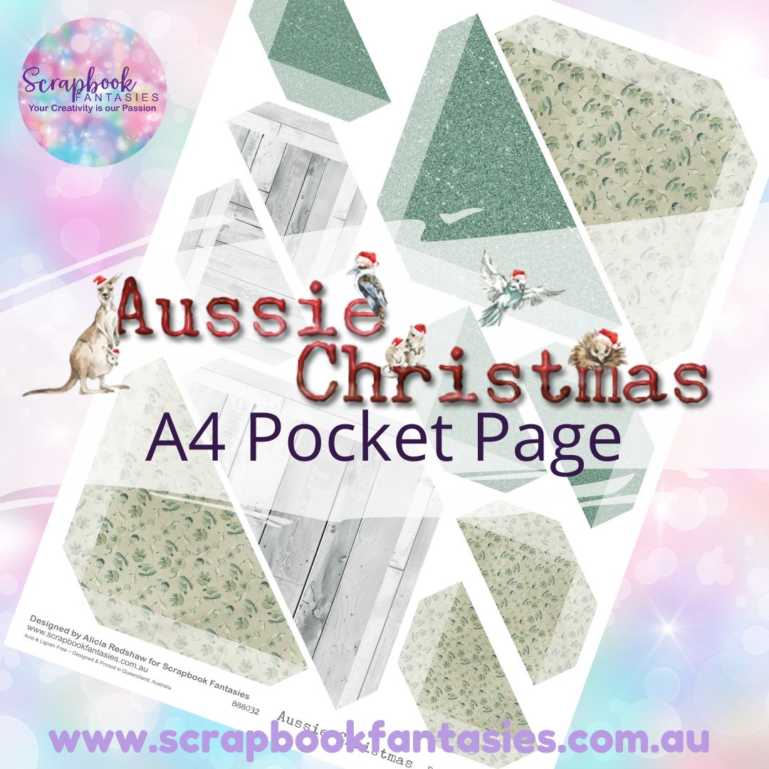 Aussie Christmas A4 Colour Pocket Page - Straight Corners 1 888032