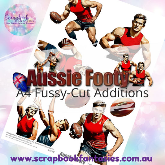 Aussie Footy A4 Colour Fussy-Cut Additions - Footy Players 2 250702