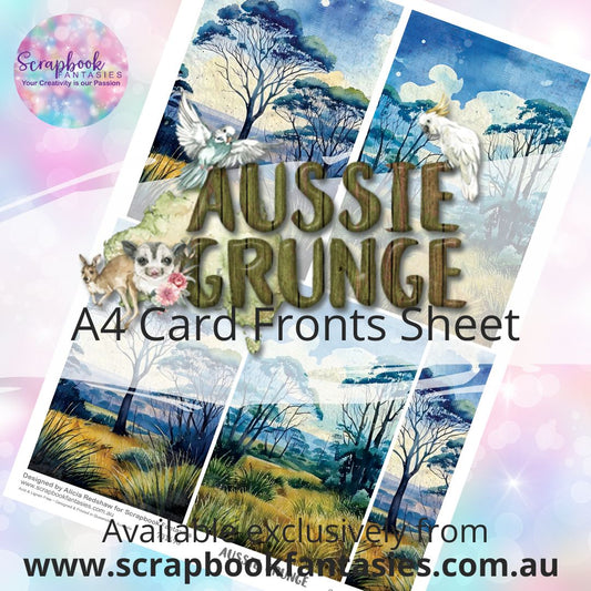 Aussie Grunge A4 Card Fronts Sheet  - Bushland 2 731498