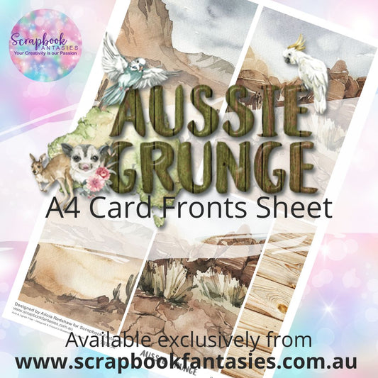 Aussie Grunge A4 Card Fronts Sheet  - Scenery 3 731452