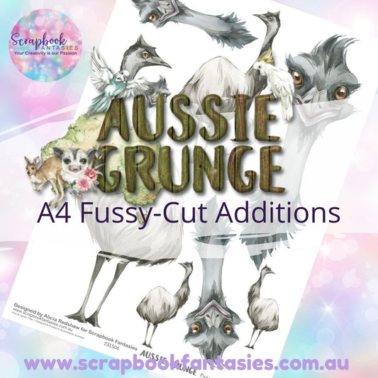 Aussie Grunge A4 Colour Fussy-Cut Additions - Emus 731506